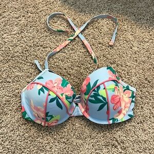 Floral bikini top
